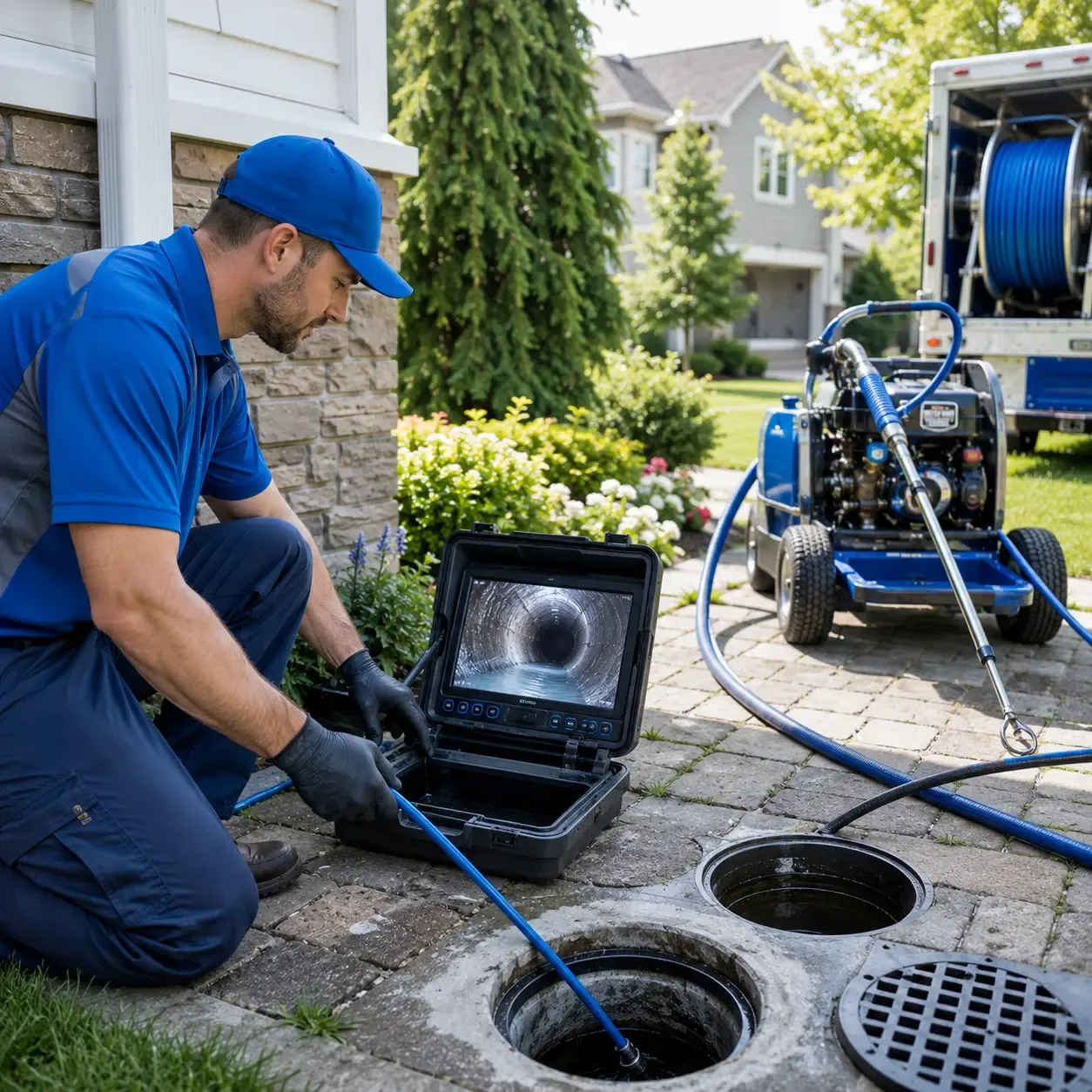 Outdoor drain cleaning professionals serving Woodsfield, OH
