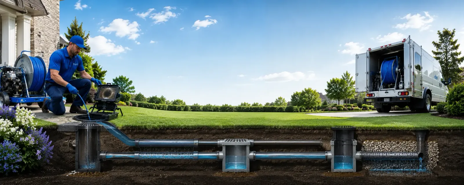 Outdoor drain cleaning information for Woodsfield, OH